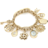 AK Anne Klein Women's  10-8096CHRM Swarovski Crystal Accented Gold-Tone Charm Bracelet Watch - ウォッチ - $79.00  ~ ¥8,891