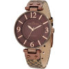 AK Anne Klein Women's 10/9169BNTP Brown Ion-Plated Taupe Snake Print Strap Watch - Watches - $67.50 
