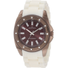 AK Anne Klein Women's 10/9179BNIV Swarovski Crystal Accented Brown Ion-Plated Ivory Resin Watch - Relógios - $41.07  ~ 35.27€