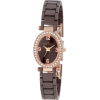 AK Anne Klein Women's 10/9704RGBN Swarovski Crystal Accented Brown Ceramic Rosegold-tone Watch - Satovi - $87.07  ~ 553,12kn