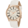 AK Anne Klein Women's 10/9776RGIV Rosegold-Tone Easy-to-Read Dial Ivory Leather Strap Watch - Watches - $65.00  ~ £49.40