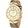 AK Anne Klein Women's 10/9836IMSI Leather Gold-Tone Brown Leather Strap Watch - Relojes - $65.00  ~ 55.83€