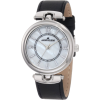 AK Anne Klein Women's 10/9837MPBK Silver-Tone Black Leather Strap Watch - ウォッチ - $51.80  ~ ¥5,830