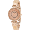 AK Anne Klein Women's 10/9842RGPC Peach Marbleized Resin Bangle Rosegold-Tone Watch - Watches - $75.86 