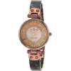 AK Anne Klein Women's 10/9843BMBN Brown Ion-Plated Marbleized Half Bangle Watch - Watches - $75.86 