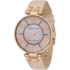 AK Anne Klein Women's 10/9918RGLP Leather Rosegold-Tone Pink Leather Strap Watch - Watches - $65.00 