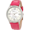 AK Anne Klein Women's 10/9925MPMA Leather Silver-Tone Magenta Patent Leather Strap Watch - Relojes - $65.00  ~ 55.83€