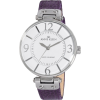 AK Anne Klein Women's 109169WTPR Silver-Tone White Dial and Purple Leather Strap Watch - Ure - $41.47  ~ 35.62€