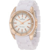 AK Anne Klein Women's 109178RGWT Swarovski Crystal Accented Rosegold-Tone White Bracelet Watch - Watches - $49.50 