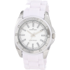 AK Anne Klein Women's 109179WTWT Silver-Tone Swarovski Crystal Accented White Plastic Watch - 手表 - $41.01  ~ ¥274.78