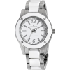 AK Anne Klein Women's 109181WTSV Silver-Tone and White Plastic Dress Watch - 手表 - $45.64  ~ ¥305.80