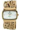 AK Anne Klein Women's 109270MPGB Swarovski Crystal Accented Gold-Tone Multi-Chain Bracelet Watch - Watches - $95.00 
