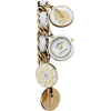 AK Anne Klein Women's 109384CHRM Gold-Tone White Enamel Accented Nautical Bracelet Watch - Watches - $94.97 