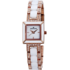AK Anne Klein Women's 109412WTRG Swarovski Crystal Rosegold-Tone and White Ceramic Bracelet Watch - Watches - $109.95 