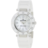 AK Anne Klein Women's 109417WTWT Swarovski Crystal Accented Silver-Tone White Ceramic Watch - ウォッチ - $62.97  ~ ¥7,087