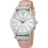 AK Anne Klein Women's 109435WTPK Swarovski Crystal Accented Silver-Tone Pink Leather Watch - Uhren - $41.50  ~ 35.64€