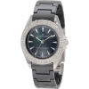 AK Anne Klein Women's 109683BMBK Swarovski Crystal Silver-Tone and Black Ceramic Bracelet Watch - Watches - $103.62 