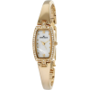AK Anne Klein Women's 109714MPGB Swarovski Crystal Gold-Tone Mother-Of-Pearl Bangle Bracelet Watch - Watches - $63.75 