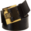 AK Anne Klein Women's Contour Snake Panel Belt Black - Pasovi - $38.00  ~ 32.64€
