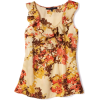 AK Anne Klein Women's Petite Autumn Floral Ruffle Shell Multi - Shirts - $46.65 