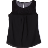 AK Anne Klein Women's Petite Sleeveless Blouse With Cording Black - Top - $79.00 