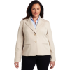 AK Anne Klein Women's Plus-Size Classic Blazer Heather Beachwood - Jacket - coats - $109.00  ~ £82.84