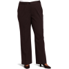 AK Anne Klein Women's Plus Size Classic Pant Chocolate - Spodnie - długie - $69.00  ~ 59.26€