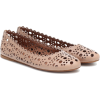 ALAÏA Laser-cut leather ballet flats - Flats - 