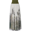 ALBERTA FERRETTI floral print pleated sk - Skirts - 