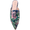 ALBERTA FERRETTI  Flower Embroidered - Шлепанцы - 