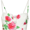 ALESSANDRA RICH Rose-print bralette - Рубашки - короткие - £550.00  ~ 621.55€