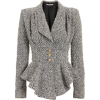 ALESSANDRA RICH Sequinned Tweed Peplum J - Jaquetas e casacos - 
