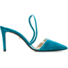 ALEVÌ velvet trim mules - Klasični čevlji - 