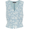 ALEXACHUNG Floral crêpe top - Košulje - kratke - 