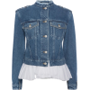 ALEXANDER MCQUEEN Jeansjacke mit Schößch - Traperice - 