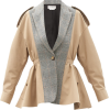 ALEXANDER MCQUEEN Peplum cotton and wool - Jacket - coats - 