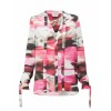 ALEXANDER MCQUEEN Rose-print silk pussy- - Long sleeves shirts - £741.00 