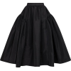 ALEXANDER MCQUEENblack taffeta skirt - Skirts - 