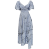 ALEXANDER MCQUEEN blue printed dress - sukienki - 