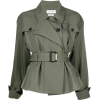 ALEXANDER MCQUEEN green khaki belted - Jacket - coats - 