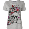 ALEXANDER MCQUEEN insect skull with flow - Camisola - curta - 