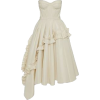 ALEXANDER MCQUEEN neutral ivory dress - sukienki - 