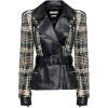 ALEXANDER MCQUEEN plaid tartant leather - Jacket - coats - 
