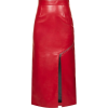 ALEXANDER MCQUEEN red leather skirt - Skirts - 