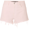 ALEXANDER WANG Bite frayed denim shorts - Shorts - 