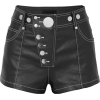 ALEXANDER WANG Embellished coated-denim - 短裤 - 