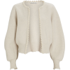 ALEXANDER WANG Pearl-Embellished Cropped - Swetry na guziki - 