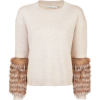 ALICE+OLIVIA fur cuff jumper 711 € - Puloverji - 