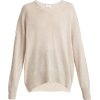 ALLUDE  Round-neck cashmere sweater - Pullovers - 