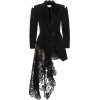 A. MCQUEEN black lace embellished jacket - Jaquetas e casacos - 